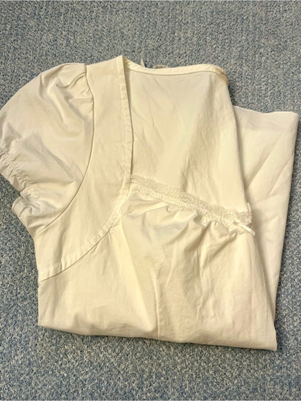 John Galt White Puff Sleeve Top - Picture 14 of 14
